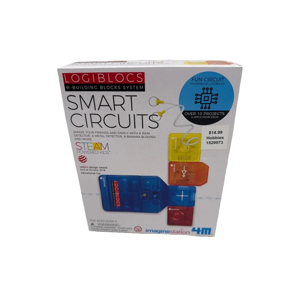 4M Logiblocs E-Building Blocks System Smart Circuits Kids Science Kit